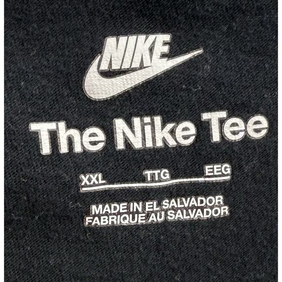 Nike T Shirt Top Black XXL Leopard Graphic Logo Fierce Athletes Short Sleeve Tee - Picture 5 of 6